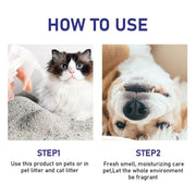 ROZINO Gentle Pet Deodorizing Spray - Fresh Scent & Moisturizing Care