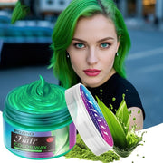 ROZINO Green Hair Coloring Styling Wax for Men - Long Lasting Natural Color