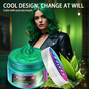 ROZINO Green Hair Coloring Styling Wax for Men - Long Lasting Natural Color