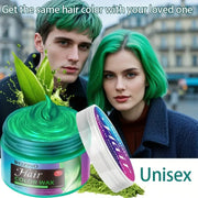 ROZINO Green Hair Coloring Styling Wax for Men - Long Lasting Natural Color