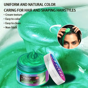 ROZINO Green Hair Coloring Styling Wax for Men - Long Lasting Natural Color