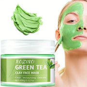 ROZINO Green Tea Cleansing Clay Mask - Deep Pore Cleansing & Moisturizing