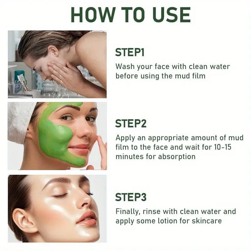 ROZINO Green Tea Cleansing Clay Mask - Deep Pore Cleansing & Moisturizing
