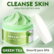 ROZINO Green Tea Cleansing Clay Mask - Deep Pore Cleansing & Moisturizing