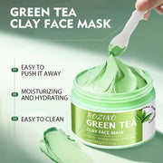 ROZINO Green Tea Cleansing Clay Mask - Deep Pore Cleansing & Moisturizing