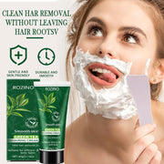 ROZINO Green Tea Hair Removal Cream for Lips - Gentle Formula, 60g