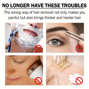ROZINO Green Tea Hair Removal Cream for Lips - Gentle Formula, 60g