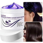 ROZINO Keratin Purple & Blue Hair Mask - Anti-Brass Toning Treatment