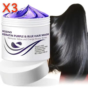 ROZINO Keratin Purple & Blue Hair Mask - Anti-Brass Toning Treatment
