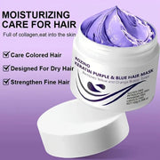ROZINO Keratin Purple & Blue Hair Mask - Anti-Brass Toning Treatment
