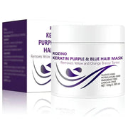 ROZINO Keratin Purple & Blue Hair Mask - Anti-Brass Toning Treatment