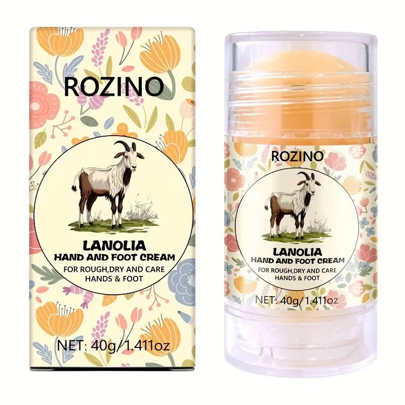 ROZINO Lanolia Hand & Foot Cream 40g - Moisturizing Care for Dry Cracked Skin