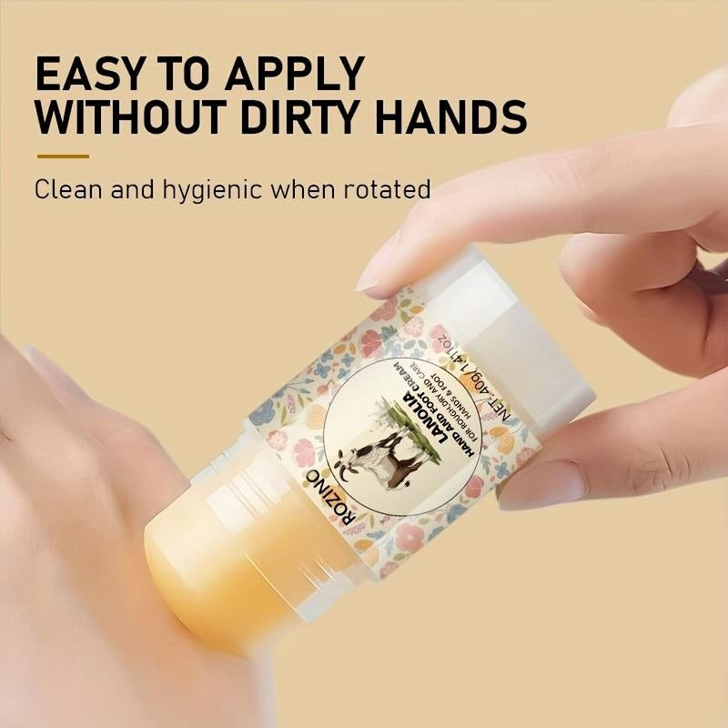 ROZINO Lanolia Hand & Foot Cream - Hydrating Moisturizer for Dry Cracked Skin