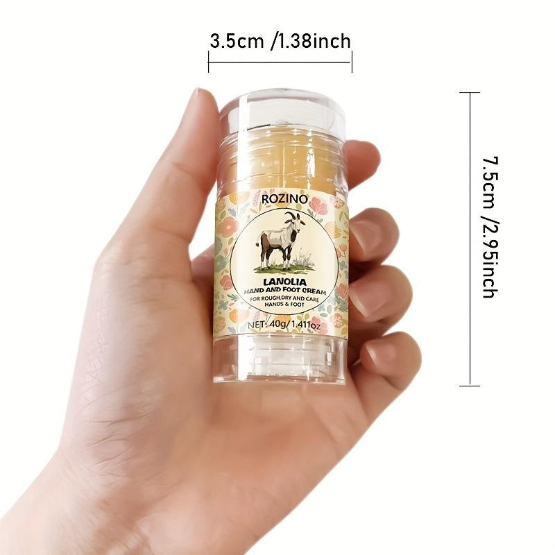 ROZINO Lanolia Hand & Foot Cream - Hydrating Moisturizer for Dry Cracked Skin