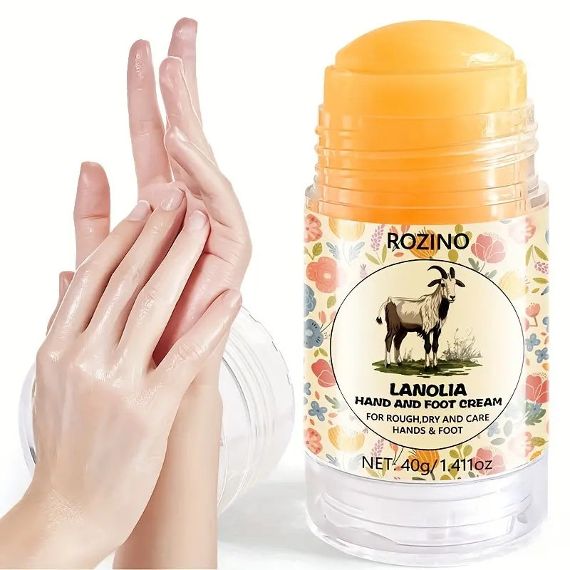 ROZINO Lanolia Hand & Foot Cream - Hydrating Moisturizer for Dry Cracked Skin