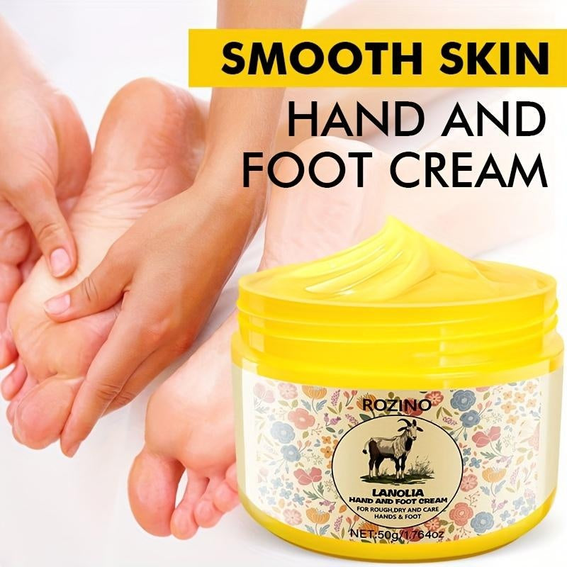 ROZINO Lanolin Hand & Foot Cream - Moisturizing Lotion for Dry Skin