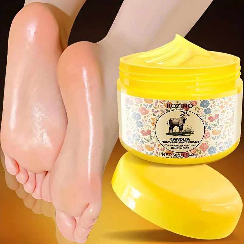 ROZINO Lanolin Hand & Foot Cream - Moisturizing Lotion for Dry Skin