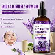 ROZINO Lavender Essential Oil 100ml - Pure Natural for Diffusers, Aromatherapy & Soap Making