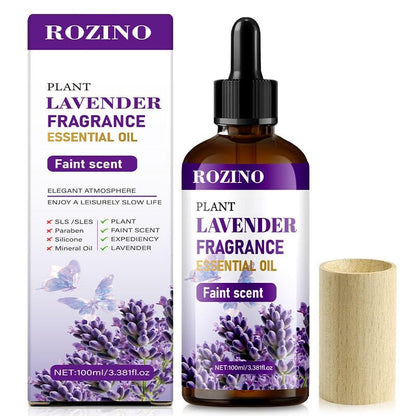 ROZINO Lavender Essential Oil 100ml Pure Natural Faint Scent for Diffuser Body Aromatherapy & Soap Making Plant Fragrance