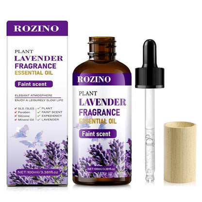 ROZINO Lavender Essential Oil 100ml Pure Natural Faint Scent for Diffuser Body Aromatherapy & Soap Making Plant Fragrance