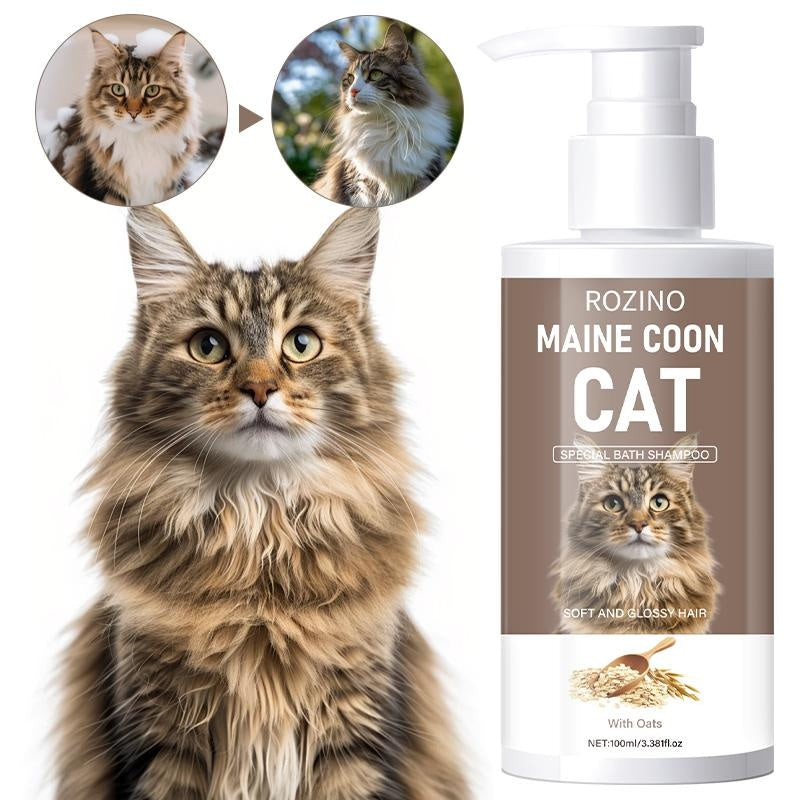 ROZINO Maine Coon Cat Shampoo - Oat Nourishing & Gentle Cleansing