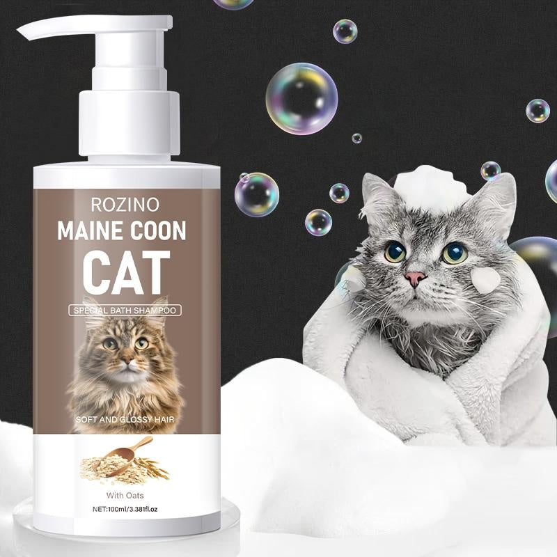 ROZINO Maine Coon Cat Shampoo - Oat Nourishing & Gentle Cleansing