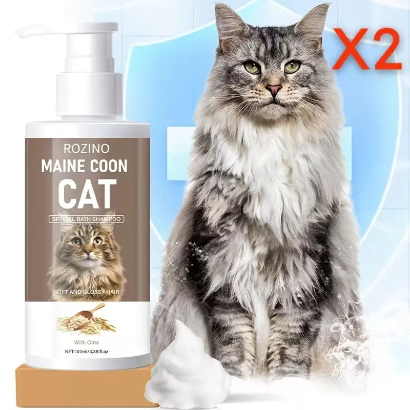 ROZINO Maine Coon Cat Shampoo - Oat Nourishing & Gentle Cleansing