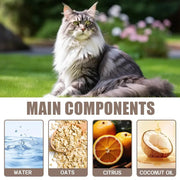 ROZINO Maine Coon Cat Shampoo - Oat Nourishing & Gentle Cleansing