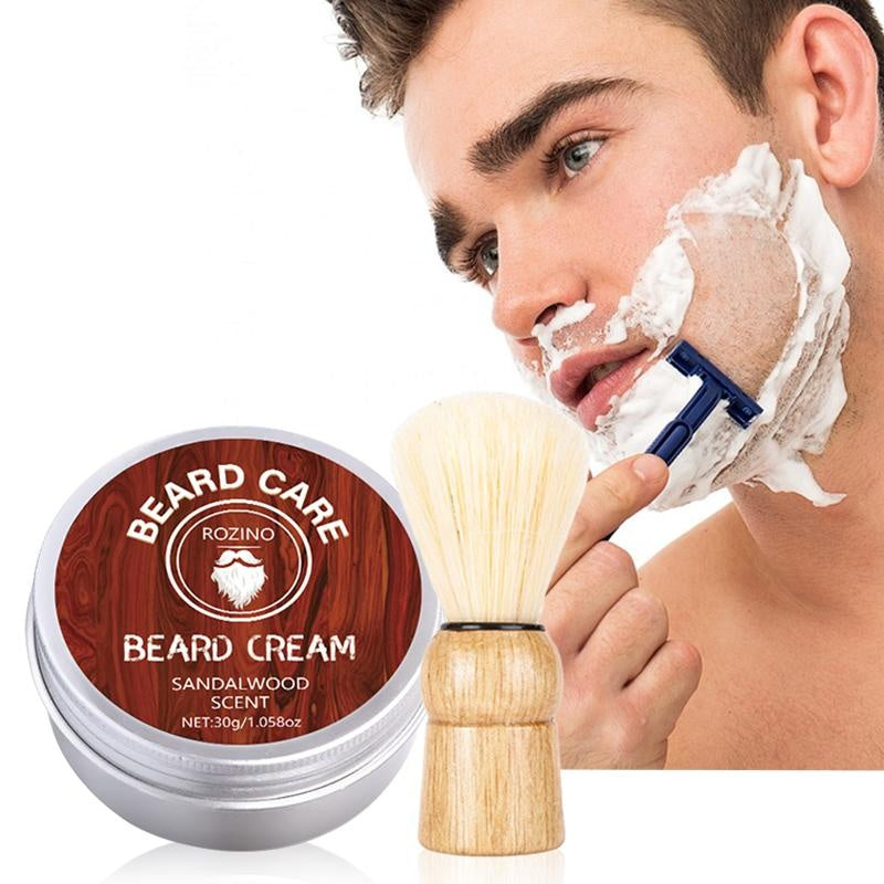 ROZINO Men's Sandalwood Scented Shaving Cream - 30g