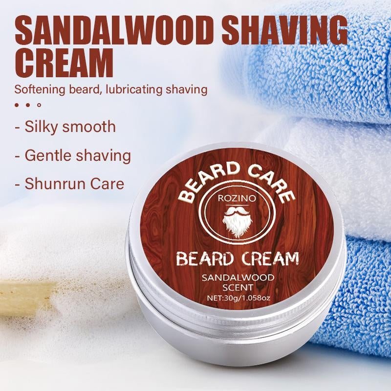 ROZINO Men's Sandalwood Scented Shaving Cream - 30g