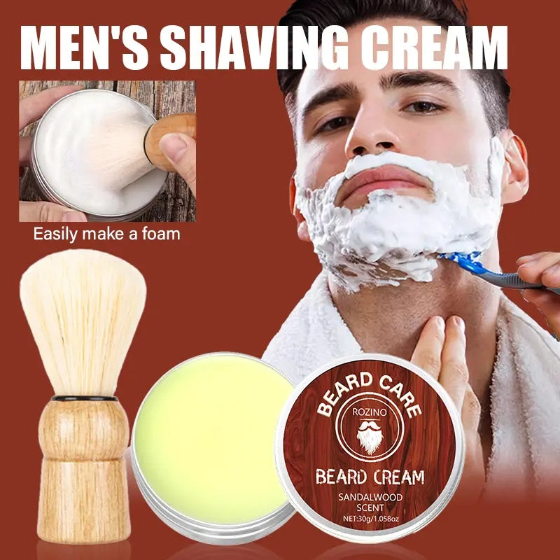 ROZINO Men's Sandalwood Scented Shaving Cream - 30g