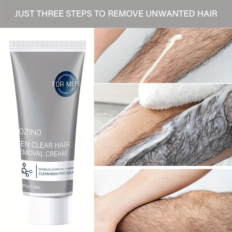 ROZINO Men's Hair Removal Cream - Moisturizing & Nourishing Formula