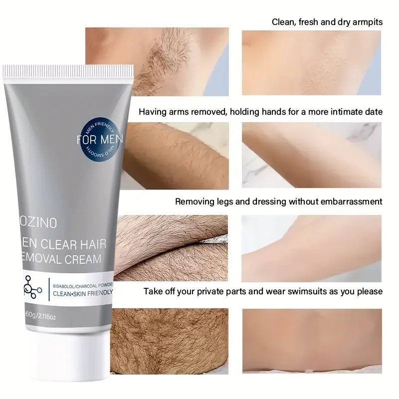 ROZINO Men's Hair Removal Cream - Moisturizing & Nourishing Formula