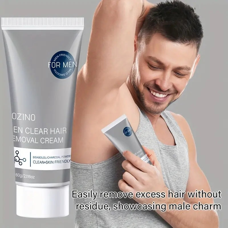 ROZINO Men's Hair Removal Cream - Moisturizing & Nourishing Formula