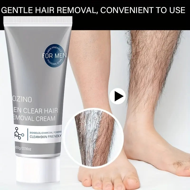 ROZINO Men's Hair Removal Cream - Moisturizing & Nourishing Formula