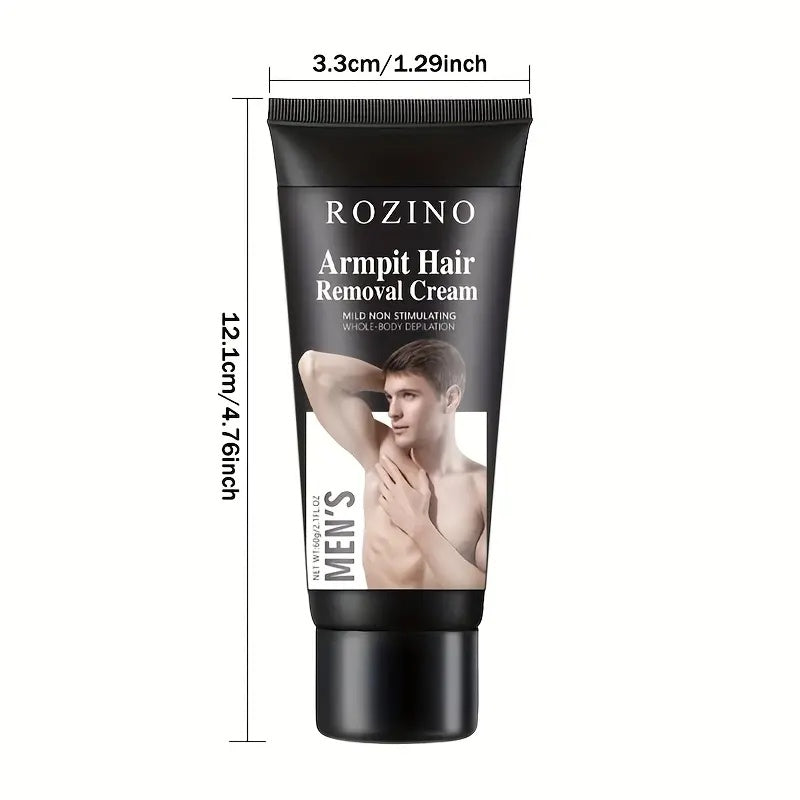Rozino Men's Hair Removal Cream for Armpit & Body - Gentle Formula