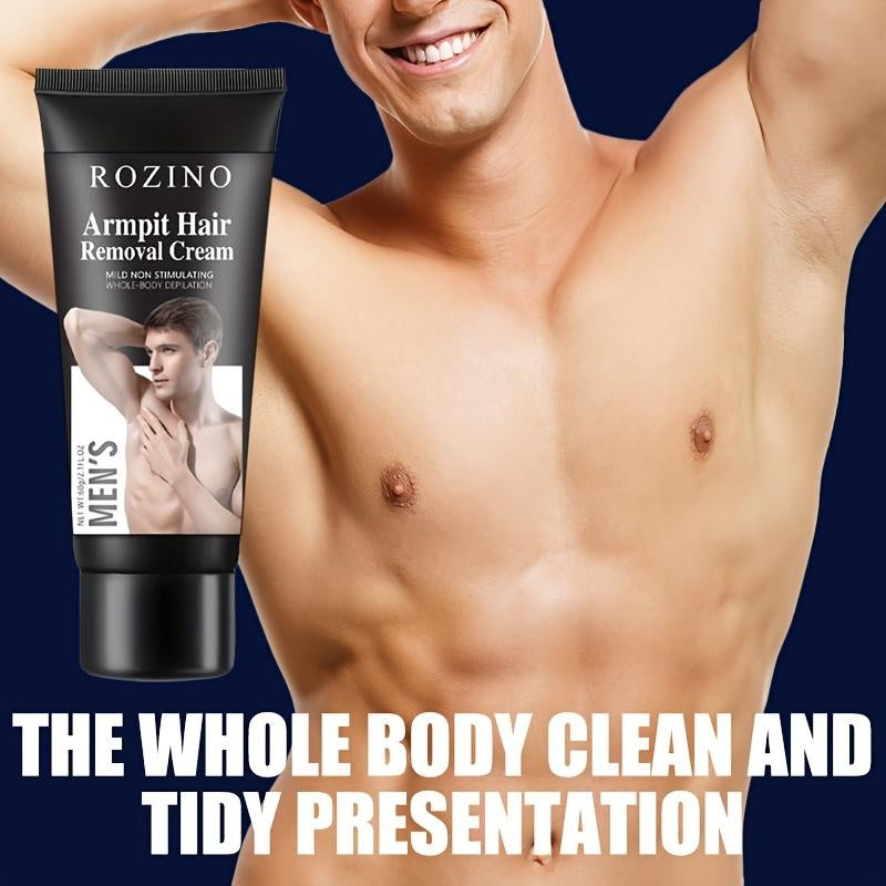 Rozino Men's Hair Removal Cream for Armpit & Body - Gentle Formula