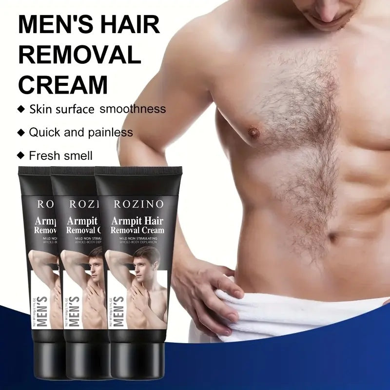Rozino Men's Hair Removal Cream for Armpit & Body - Gentle Formula