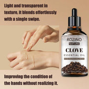 ROZINO Clove Essential Oil - 100ml Natural Aromatherapy Oil for Skin & Hair