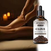 ROZINO Clove Essential Oil - 100ml Natural Aromatherapy Oil for Skin & Hair