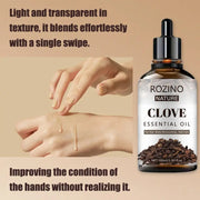 ROZINO Clove Essential Oil - 100ml Natural Aromatherapy Oil for Skin & Hair