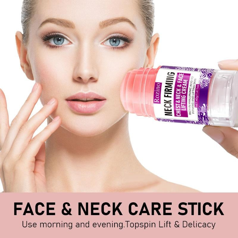 ROZINO Neck Firming Cream with Hyaluronic Acid & Grape Seed for Face, Neck & Chest