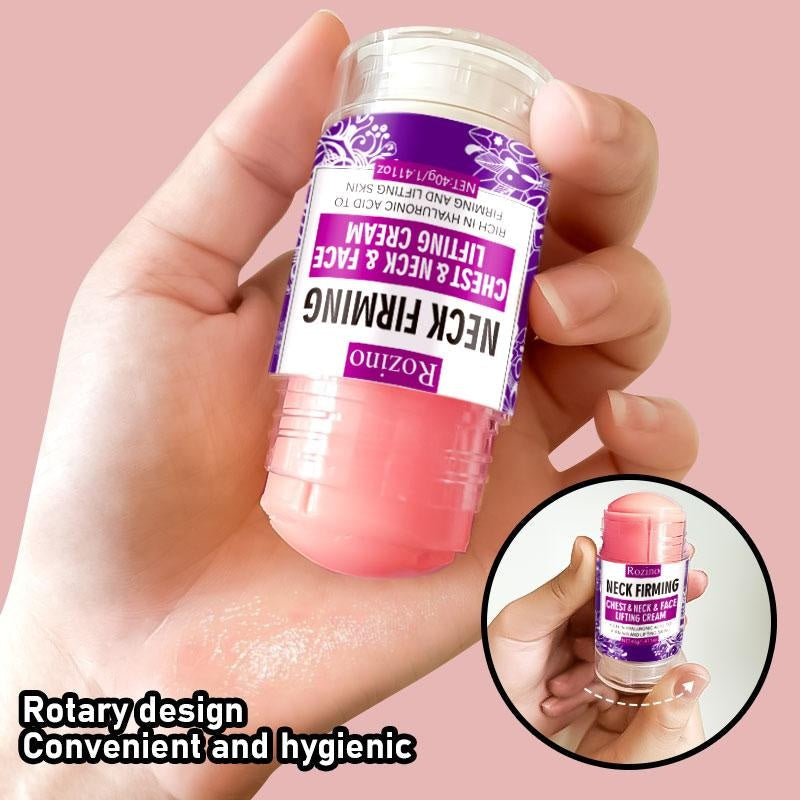 ROZINO Neck Firming Cream with Hyaluronic Acid & Grape Seed for Face, Neck & Chest