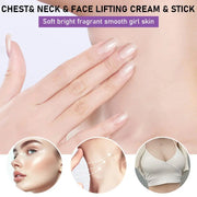 ROZINO Neck Firming Cream with Hyaluronic Acid & Grape Seed for Face, Neck & Chest