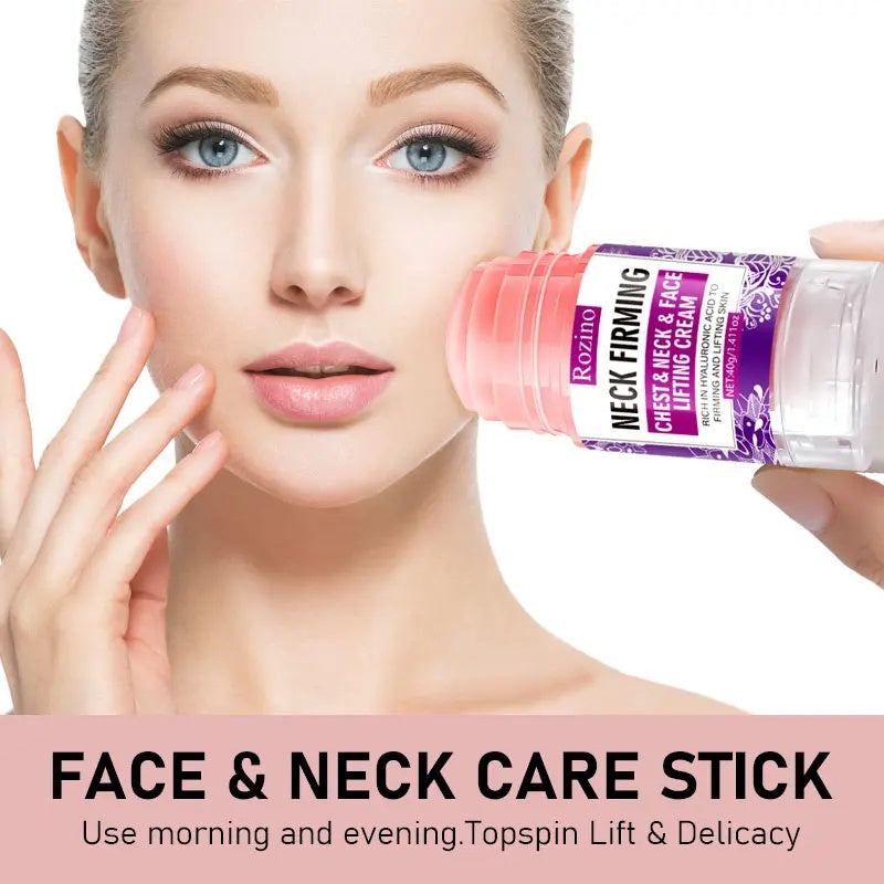 ROZINO Neck Firming Cream with Hyaluronic Acid & Grape Seed for Face, Neck & Chest