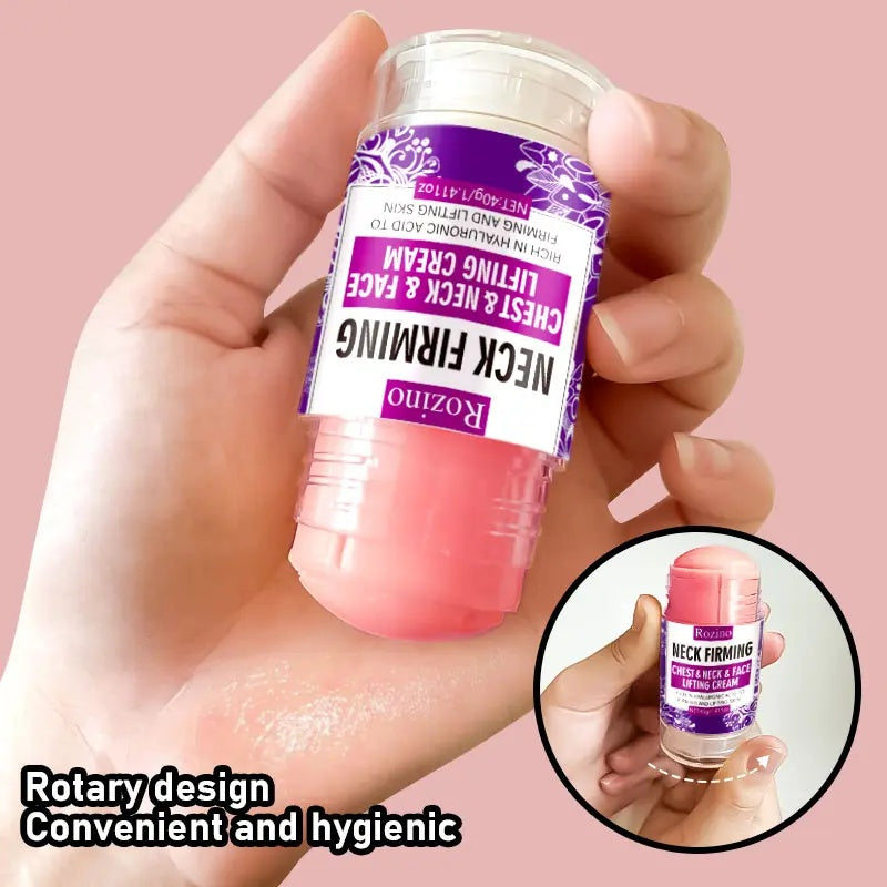 ROZINO Neck Firming Cream with Hyaluronic Acid & Grape Seed for Face, Neck & Chest