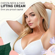 ROZINO Neck Firming Cream with Hyaluronic Acid & Grape Seed for Face, Neck & Chest