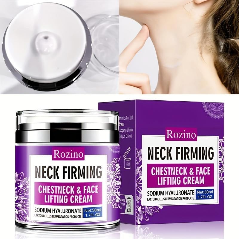 Rozino Neck Firming Cream for Neck, Chest & Face - Lightweight Hydrating Moisturizer - 50ml