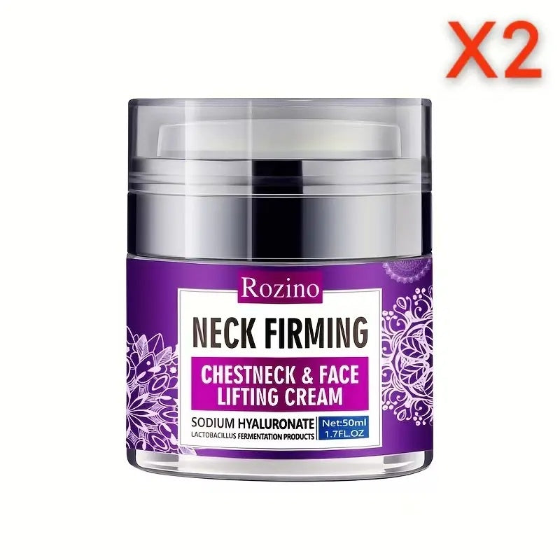 Rozino Neck Firming Cream for Neck, Chest & Face - Lightweight Hydrating Moisturizer - 50ml
