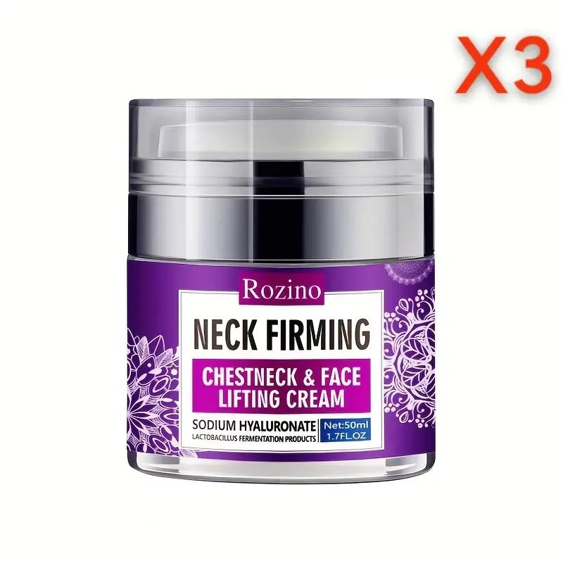 Rozino Neck Firming Cream for Neck, Chest & Face - Lightweight Hydrating Moisturizer - 50ml